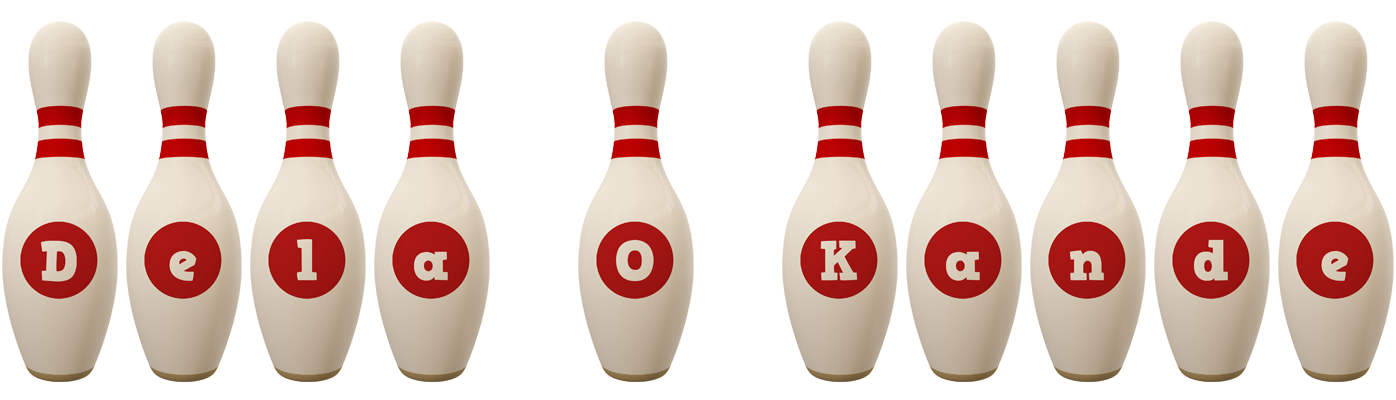 Dela O Kande bowling-pin logo